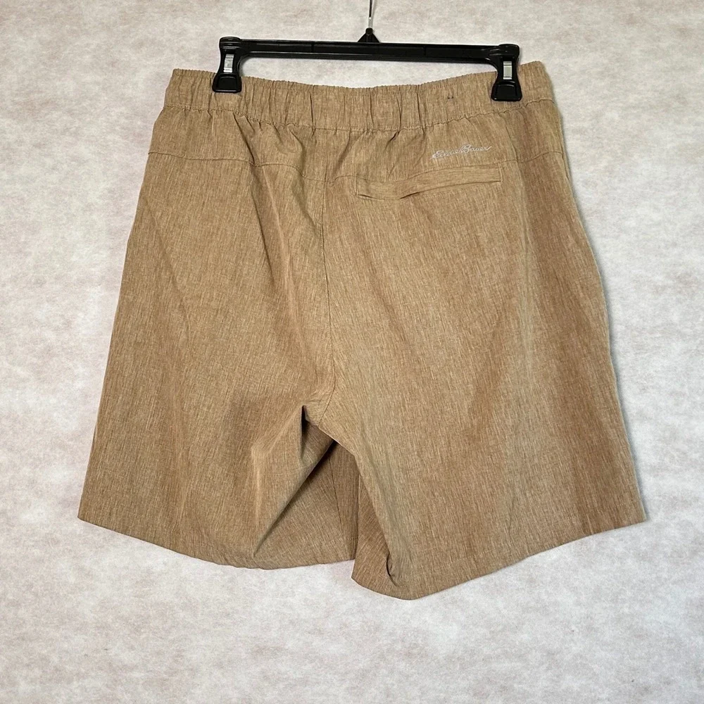 Eddie Bauer Mens Hybrid 2.0 Pull On Drawstring‎ Shorts Casual Khaki Medium